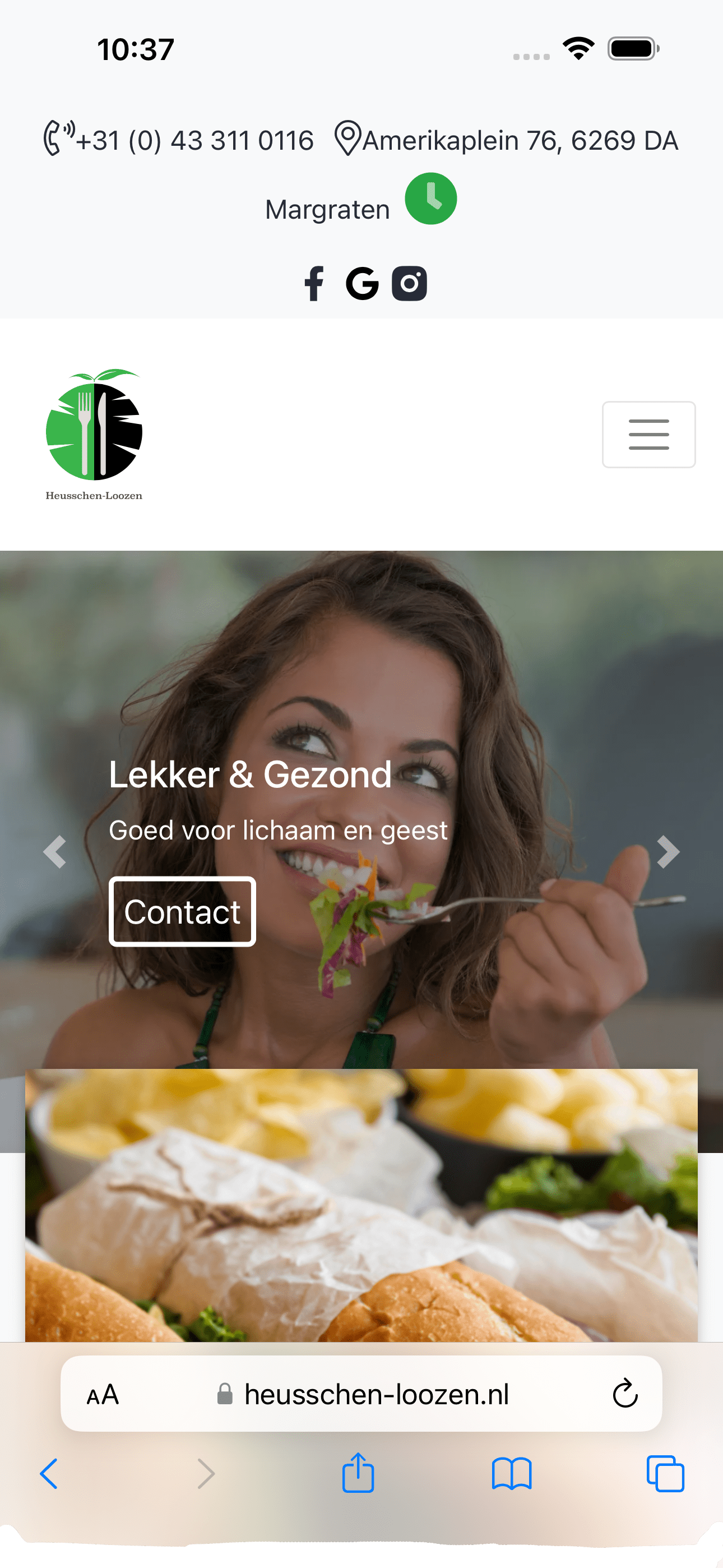 website of Heusschen-Loozen Vegetables, fruit and more in Margraten, a customer of AllMediaLab